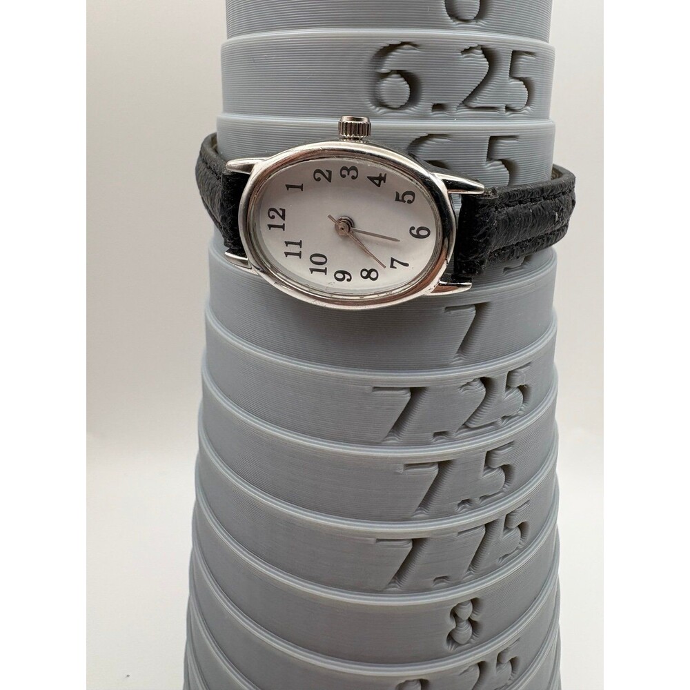 Dainty Silver Oval Quartz Ladies Dress Watch - Picture 6 of 6